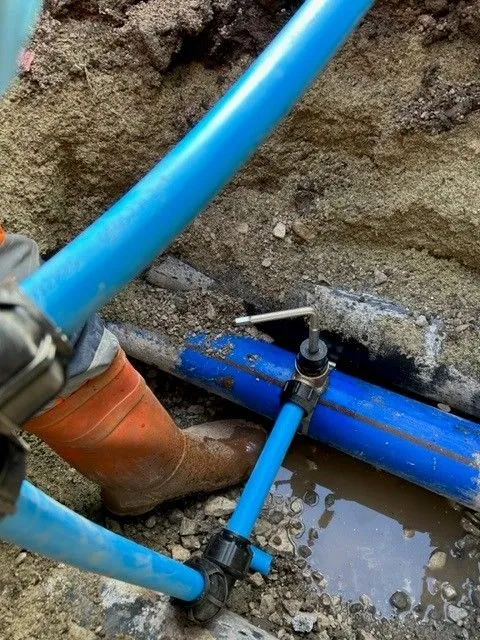 chlorination of water pipe
