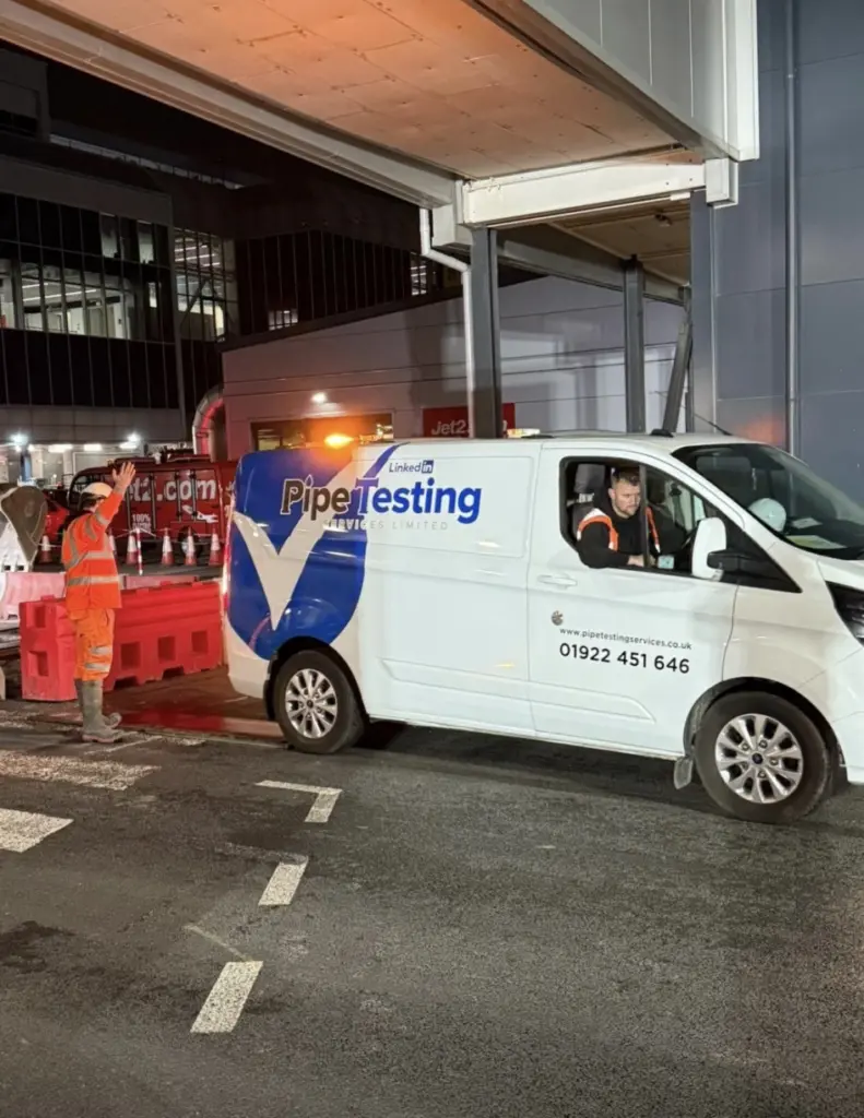 Airport Pipeline Services: Manchester Case Study - chlorination, pressure testing, water mains.